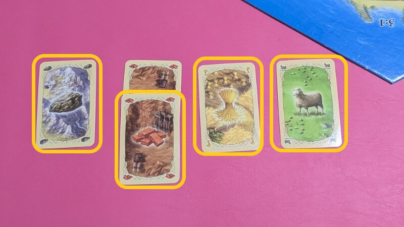 手札を4枚捨てる